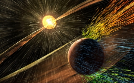 Sun stripped away Martian atmosphere