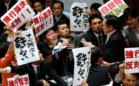 Japan divided over legislation to expand military's role