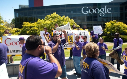 Tech’s low-wage workers disrupt the disruptors