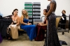 From left, contestants Kerri Brantley, Allaina Guitron, Juanita Murillo Garcia and LeeAnna Gregaitis chat backstage before the evening-gown segment of the competition. 