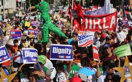 Protests call on Congress to 'stop playing games' over immigration reform