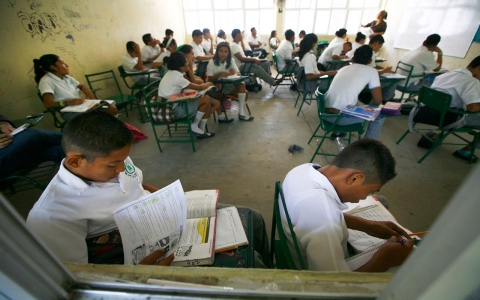 Schoolchildren in Mexico