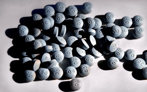 Painkillers including OxyContin (pictured) claim more lives than illicit drugs such as cocaine, according to new study.