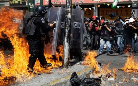 Thumbnail image for Thousands protest in Mexico City against proposed reforms