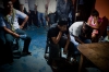 A case against two men and a woman  involved in a bar fight is held in the UPOEG base in Ayutla. The base is often used as a courtroom.
