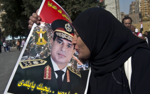 Thumbnail image for In Sisi, Egyptians see an iron fist and a silver bullet