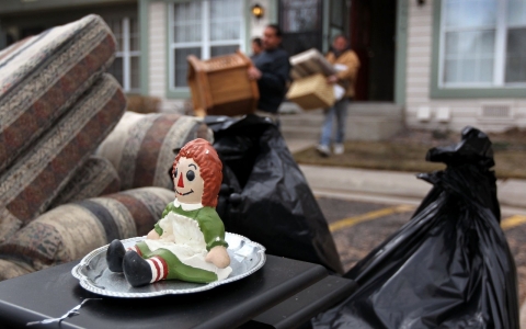 Thumbnail image for Homeless dragged down by belongings, as cities view keepsakes ‘trash’