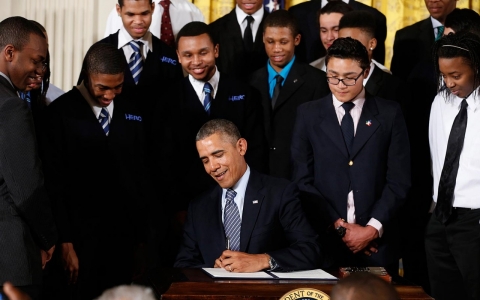 Thumbnail image for Obama unveils initiative aimed at helping underprivileged youth