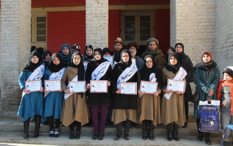 Thumbnail image for An Afghan town gets its first female high-school graduates