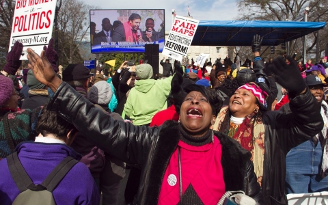 Thumbnail image for Tens of thousands march against conservative politics in North Carolina