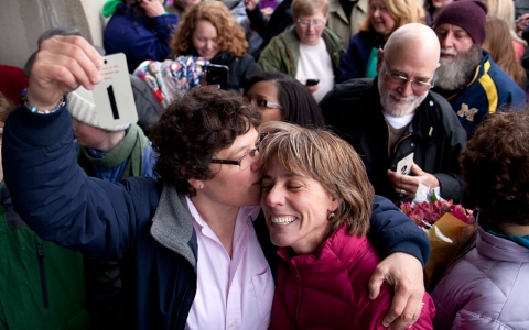 Thumbnail image for Michigan's first gay-marriage license issued