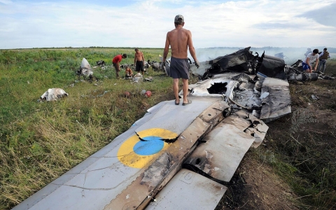 Thumbnail image for Ukrainian military plane shot down by rocket