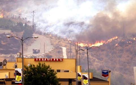 Thumbnail image for Wildfires in Washington burn homes, lead to evacuations