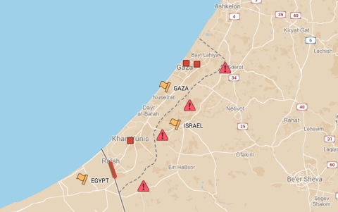 Gaza map