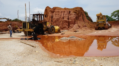 Colombia damaged mine
