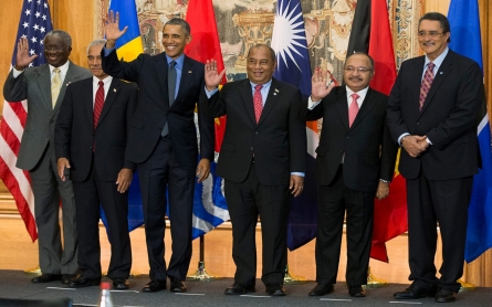 Obama meets heads of small island nations at risk of climate catastrophe