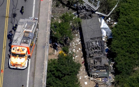Argentine police bus crashes, leaving 42 dead 