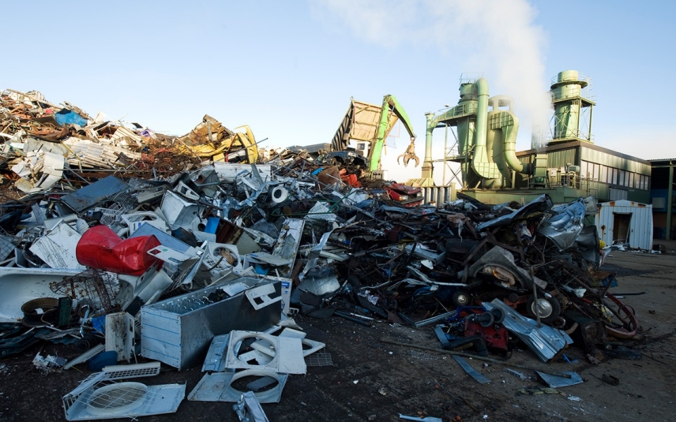 A garbage dump in Göteborg, Sweden.