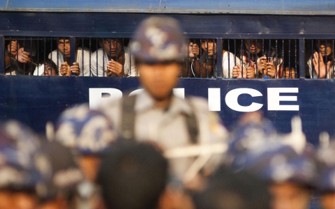 Thumbnail image for In Myanmar, crackdown on student protests raises concern