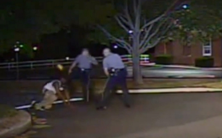 Police release dashcam video showing officer kicking man in face