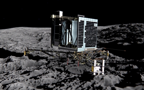 Thumbnail image for Comet lander Philae wakes from seven-month slumber, phones home 