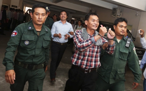 Thumbnail image for Cambodia opposition activists jailed for up to 20 years for 'insurrection'