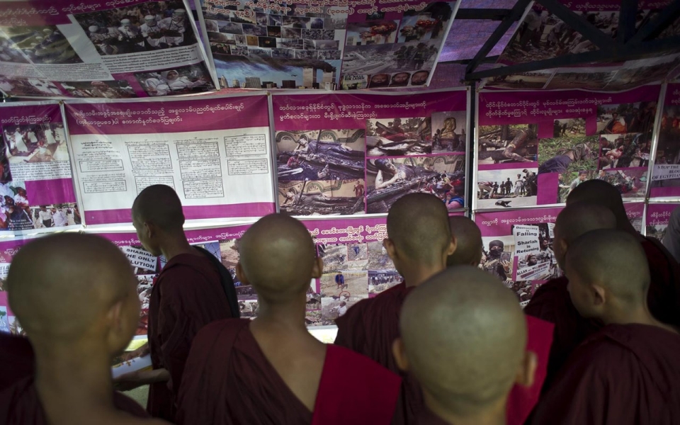 Myanmar monks