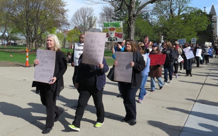 Detroit teachers’ rolling strikes shut down more than 60 schools