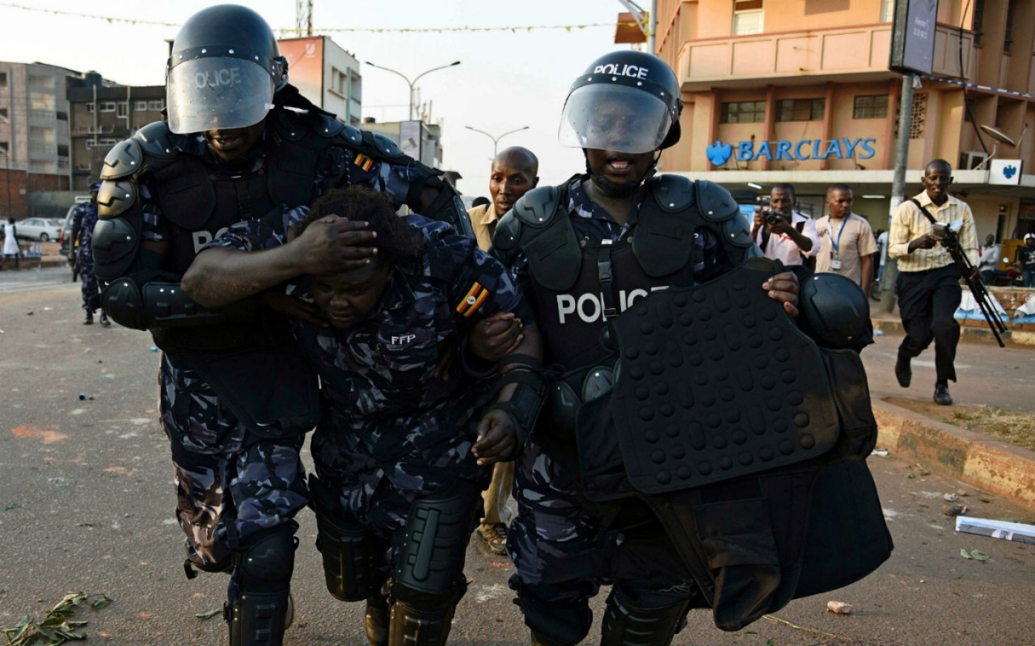 ugandan-police-clash-crowd-ahead-of-elections-al-jazeera-america