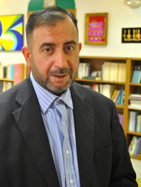 Taha Tawil, the mosque's imam.