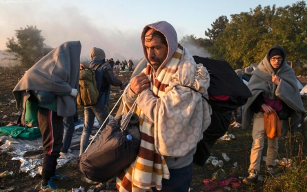 Photos: Crush of refugees at Serbia Croatia border