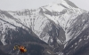 Rescue chopper in the Alps