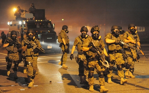 Thumbnail image for The National Guard protects Ferguson's police, not its people