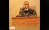Judge James Pohl during a pre-trial hearing, in a sketch dated Feb. 13, 2013.