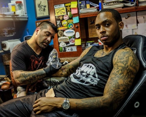 Darius Robinson tattoo parlor