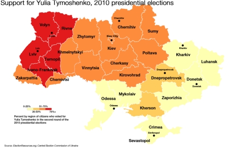 support for Tymoshenko 