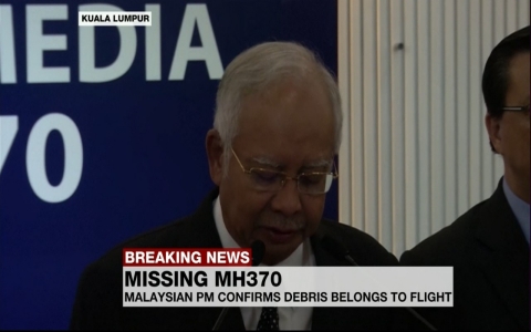 Thumbnail image for Malaysian PM confirms debris belongs to Flight MH370