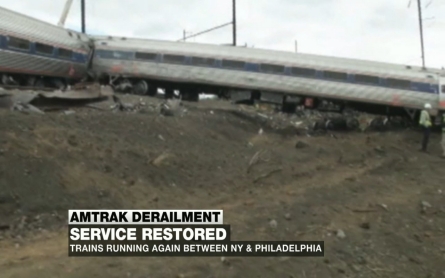 Amtrak resumes service between New York and Philadelphia