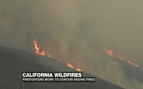 Thumbnail image for Thousands evacuate as wildfires in California spread rapidly