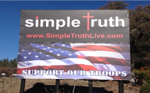 Thumbnail image for California church ordered to take down 'support our troops' sign